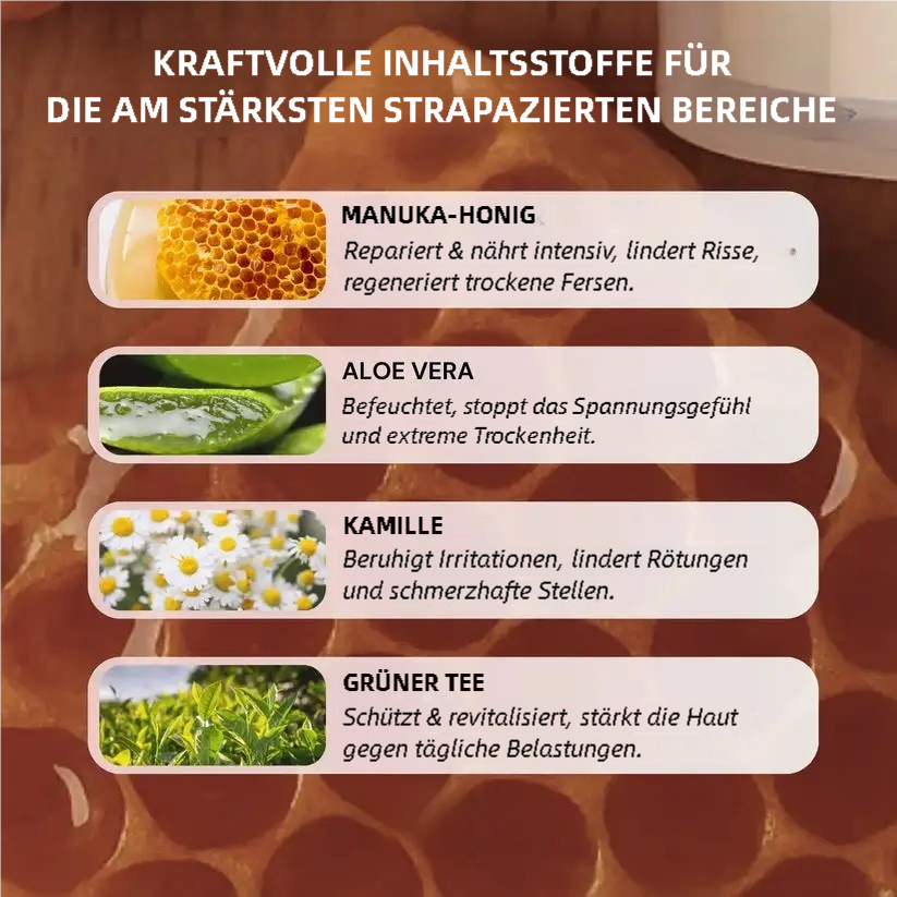 🍯 HoneyBalm™ – Feuchtigkeitsbalsam mit Honig für die Füße
